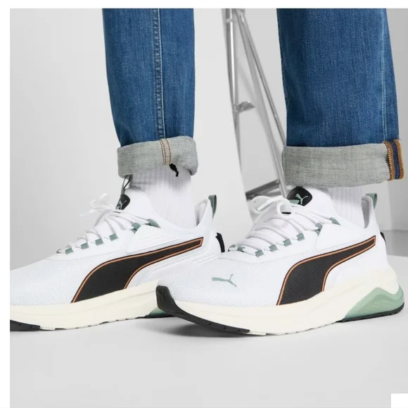 Puma Amplifier Men Size 8. Color:PUMA White-PUMA Black-Maple Syrup. New. - Picture 2 of 7